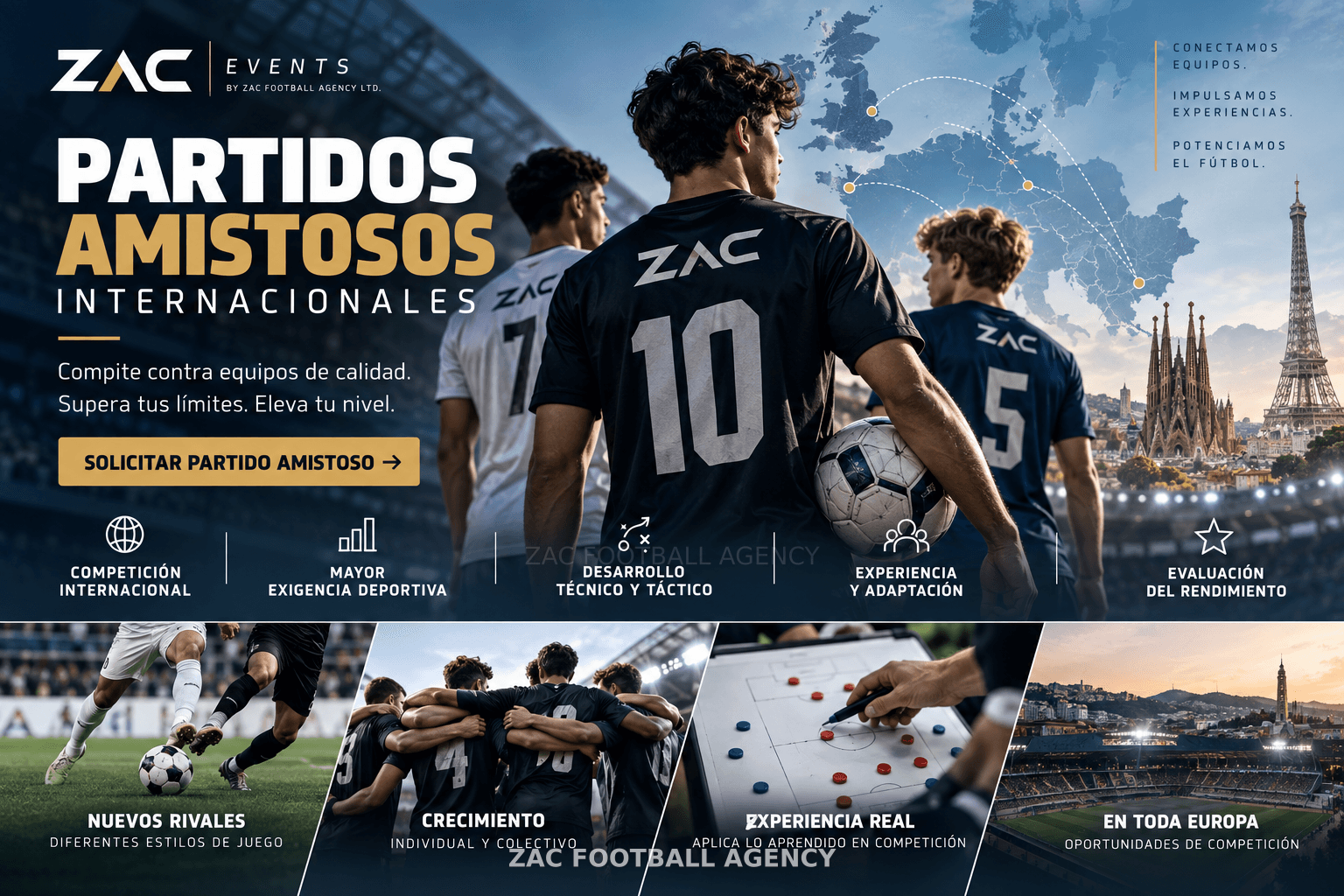 ZAC Events: partidos amistosos internacionales y encuentros entre equipos
