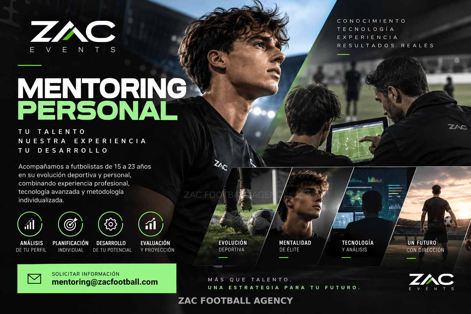 ZAC Events: mentoring personal para el desarrollo del futbolista