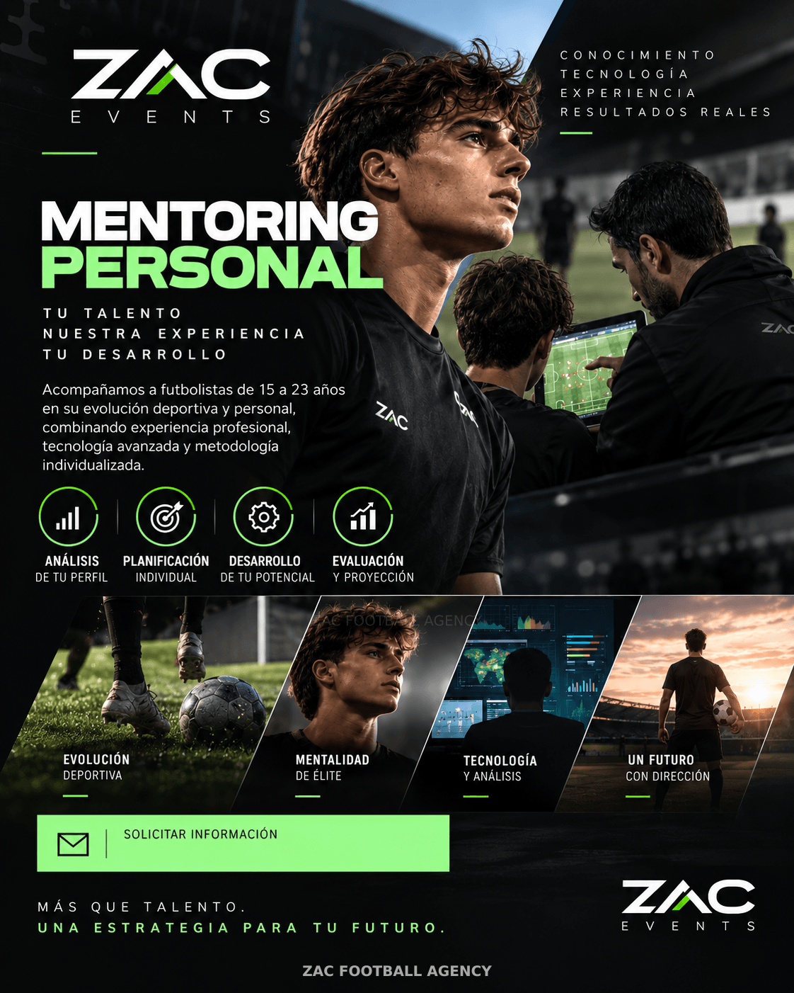 ZAC Events: mentoring personal para el desarrollo del futbolista