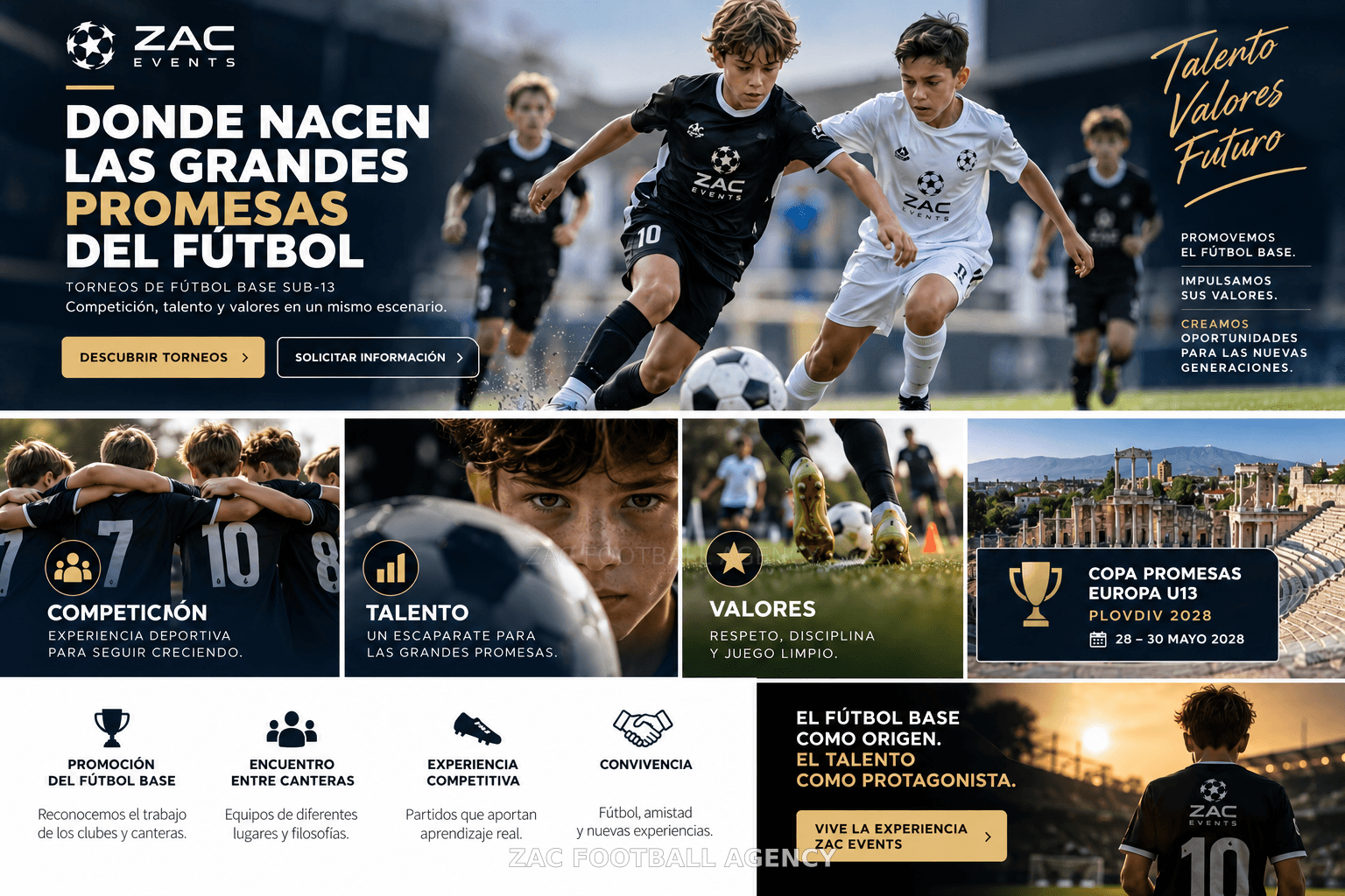 ZAC Events: torneos de fútbol base y Copa Promesas Europa U13